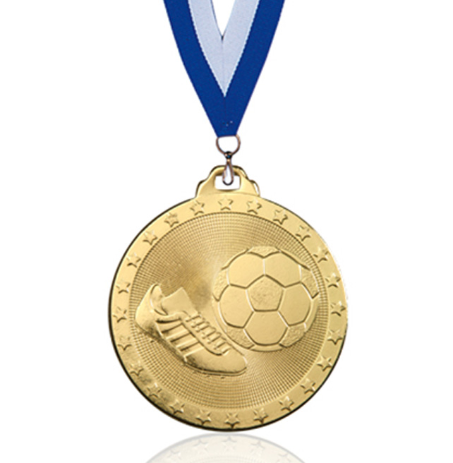 Medalla Dorada Fútbol 50mm