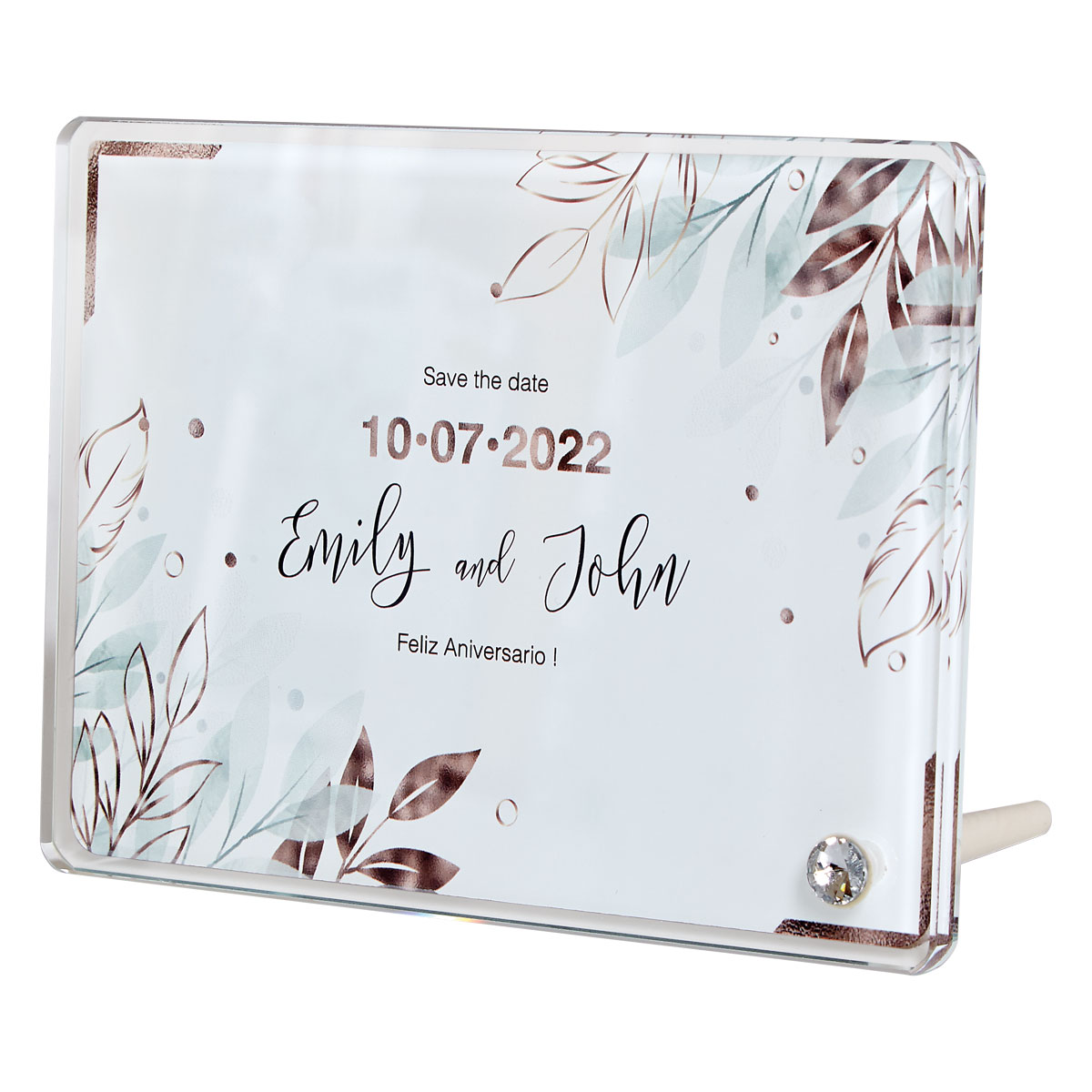 Placa Conmemorativa de cristal