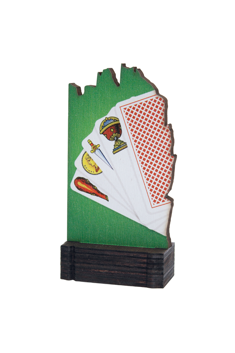 Trofeo Cartas Madera