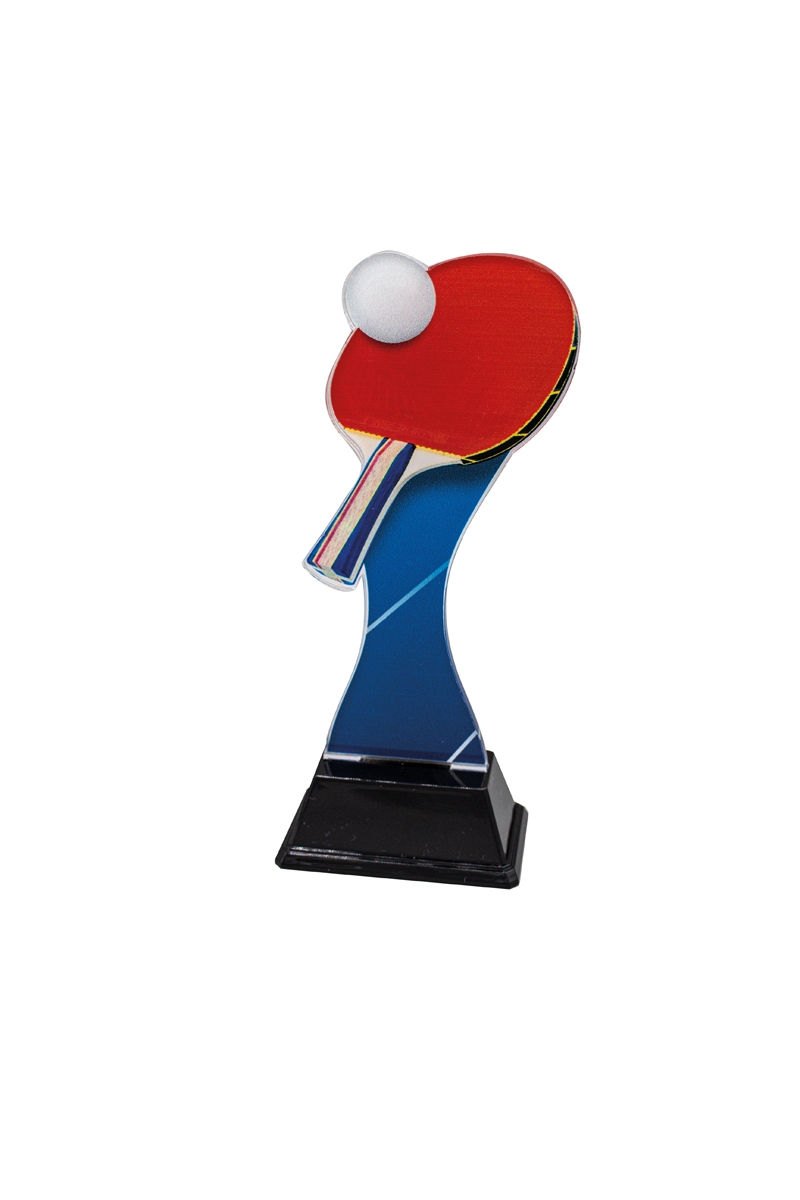 Trofeo tenis de mesa de metacrilato