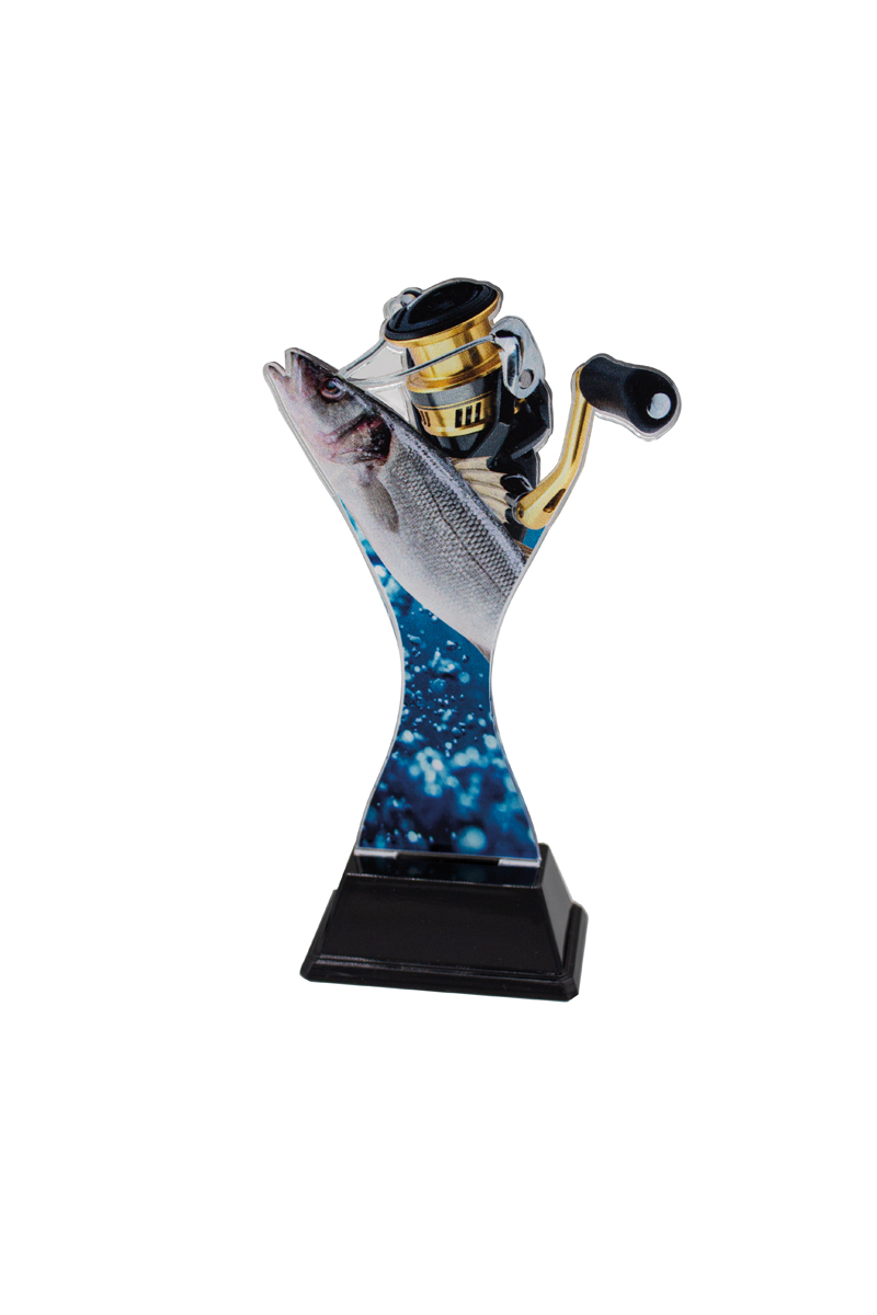 Trofeo pesca de metacrilato