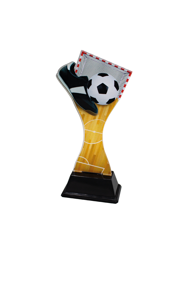 Trofeo fútbol de metacrilato *Plantilla 1 tamaño