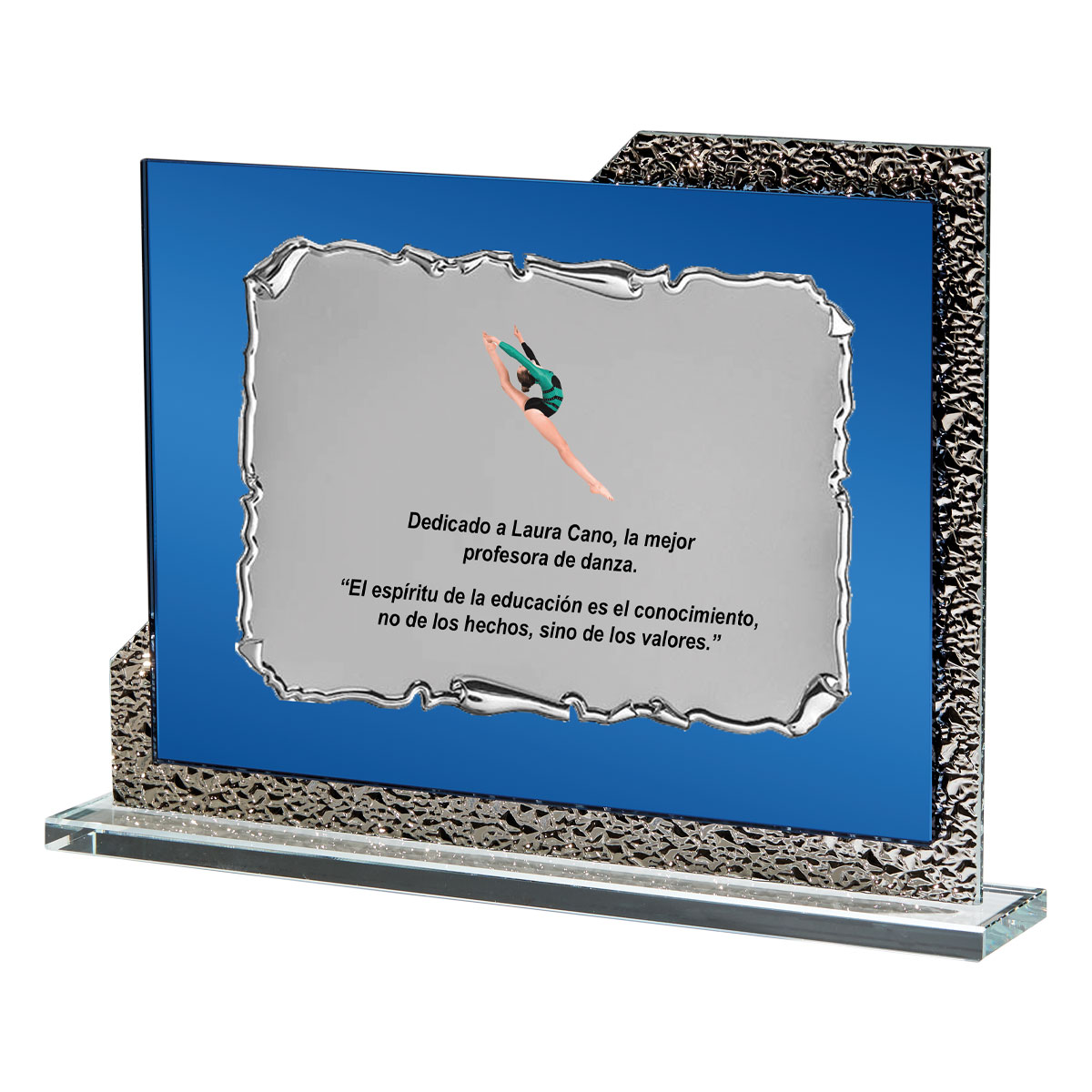 Placa Conmemorativa de cristal