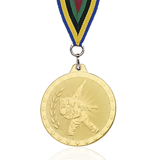 Medalla Dorada Artes Marciales Judo 50mm