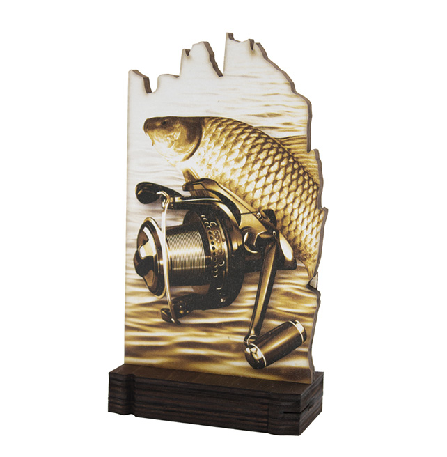 Trofeo de Pesca de Madera DM