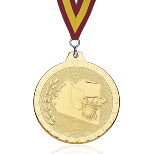 Medalla Dorada Baloncesto 50mm
