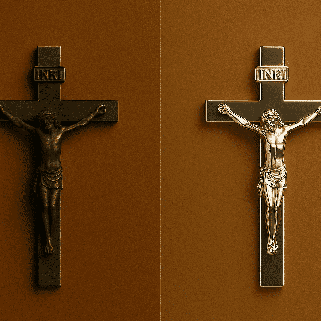 Restauración obejto religioso-crucifijo