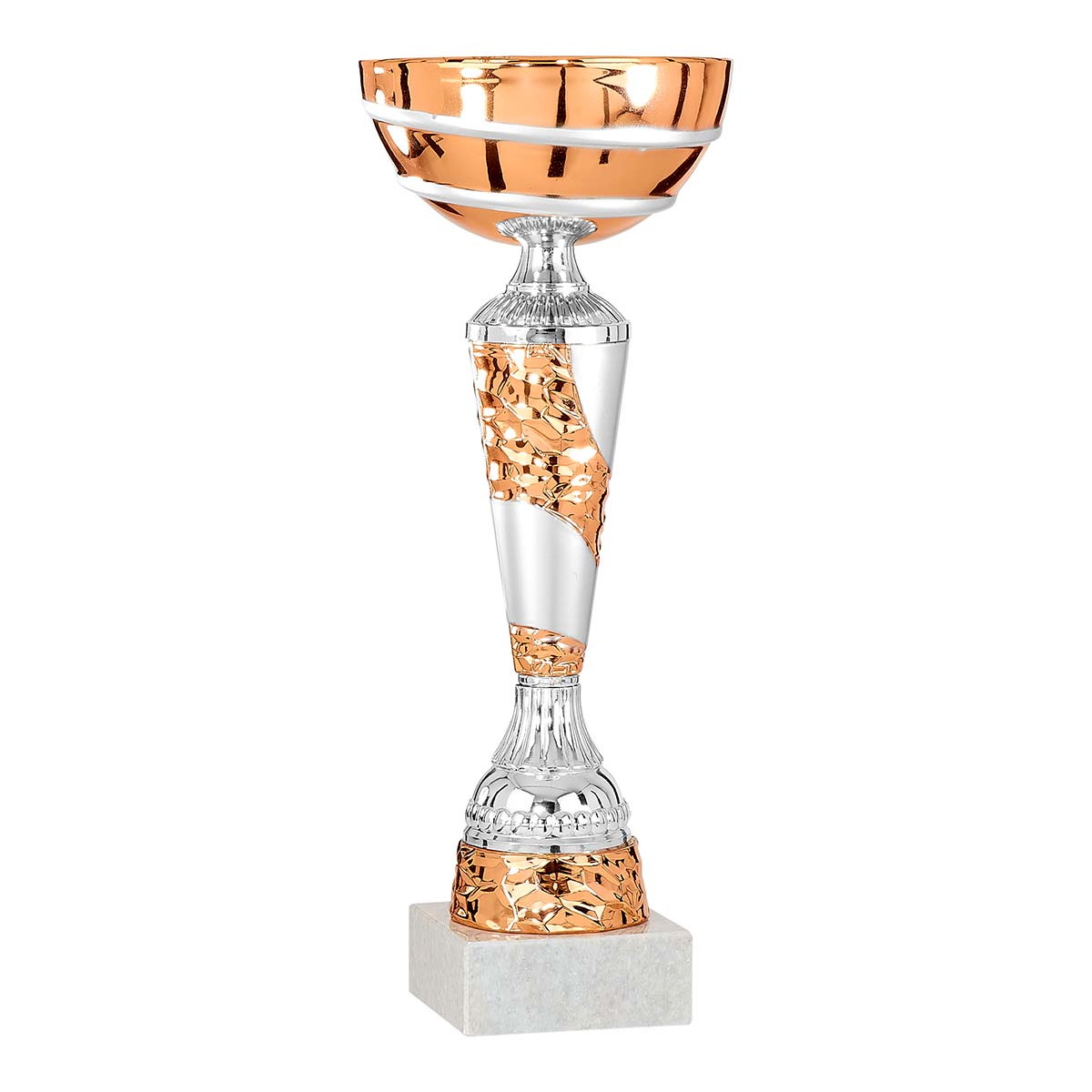 Copa deportiva económica metálica bronce